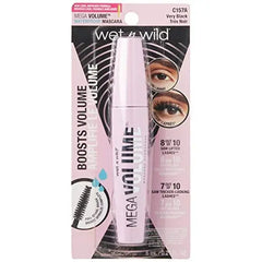 Wet n Wild Mega Volume Waterproof Mascara, Very Black, 0.21 Ounce,C157A