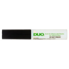 DUO Brush-On Lash Glue, Eyelash Adhesive, White/Clear, Dries Invisibily, 0.18 oz