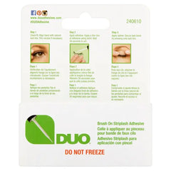 DUO Brush-On Lash Glue, Eyelash Adhesive, White/Clear, Dries Invisibily, 0.18 oz