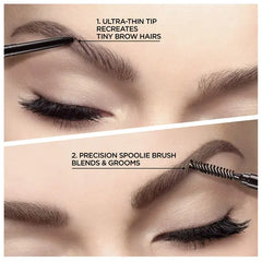 L'Oreal Paris Makeup Brow Stylist Definer Waterproof Eyebrow Pencil, Ultra-Fine Mechanical Pencil, Dark Brunette, 0.003 Ounce