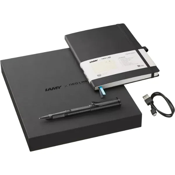 LAMY safari ncode Digital Writing Set - Smartpen & Notebook (All Black)