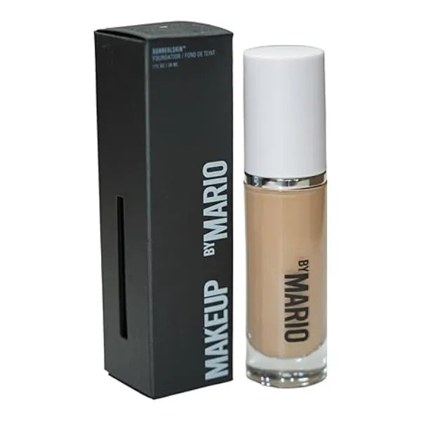 MAKEUP BY MARIO SurrealSkin Liquid Foundation, Liquid Formula, Vegan, Long wearing coverage, Hydrating, Natural Finish, Size 30 mL