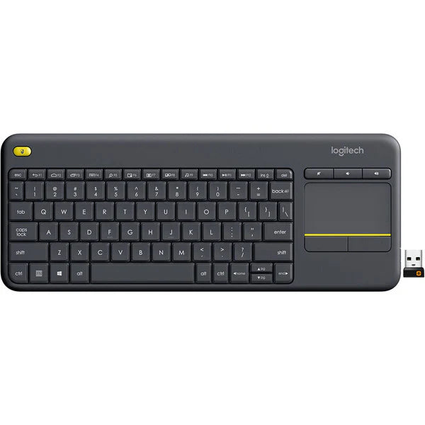 Logitech K400 Plus Wireless Touch Keyboard (920-007119) - Black