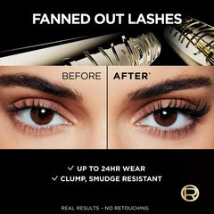 L'Oreal Paris Voluminous Panorama Smudge Resistant Mascara, Black, 0.33 fl oz