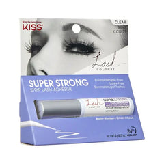KISS Lash Couture Latex-Free Super Strong Strip Eyelash Adhesive, Clear Liquid, 0.17 oz.