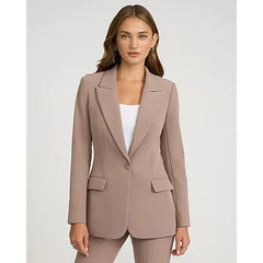 Express Studio Stretch Twill Long Slim Blazer
