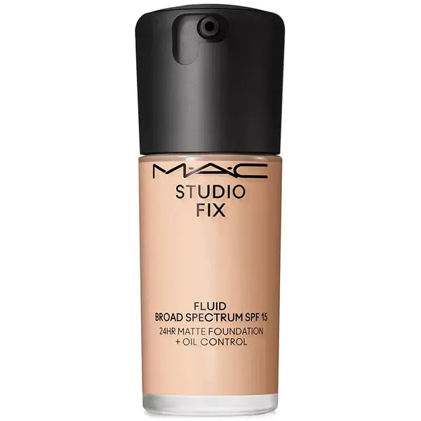 MAC Studio Fix Fluid SPF 15 24HR Matte Foundation with Oil Control for Long Lasting Coverage ,1 oz