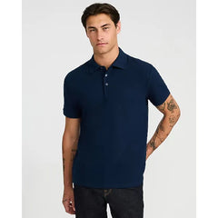 Express Textured Square Jacquard Cotton Blend Polo