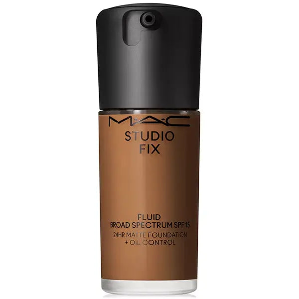 MAC Studio Fix Fluid SPF 15 24HR Matte Foundation with Oil Control for Long Lasting Coverage ,1 oz