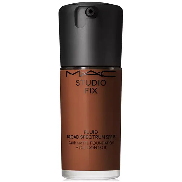 MAC Studio Fix Fluid SPF 15 24HR Matte Foundation with Oil Control for Long Lasting Coverage ,1 oz