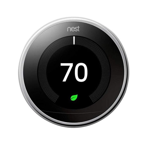 Nest Learning Thermostat 3rd Generation Polished Steel (T3019US)
