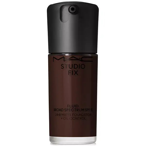 MAC Studio Fix Fluid SPF 15 24HR Matte Foundation with Oil Control for Long Lasting Coverage ,1 oz