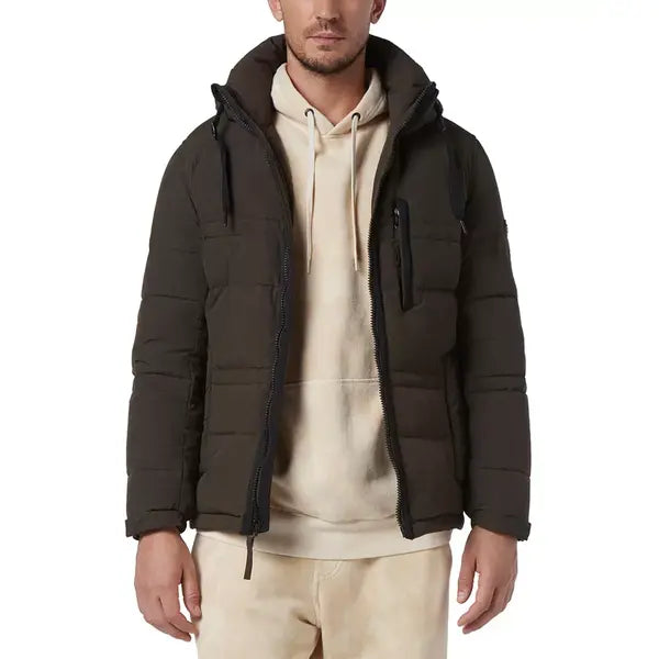 Men's Huxley Crinkle Down Jacket with Removable Hood