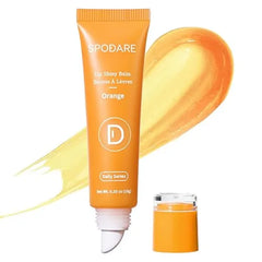 SPODARE Lip Glowy Balm Lip Gloss enriched with Shea Butter, Wolfberry Extract & Hyaluronic Acid Complex for Plumping Finish Light Weight Travel Size for Men and Women