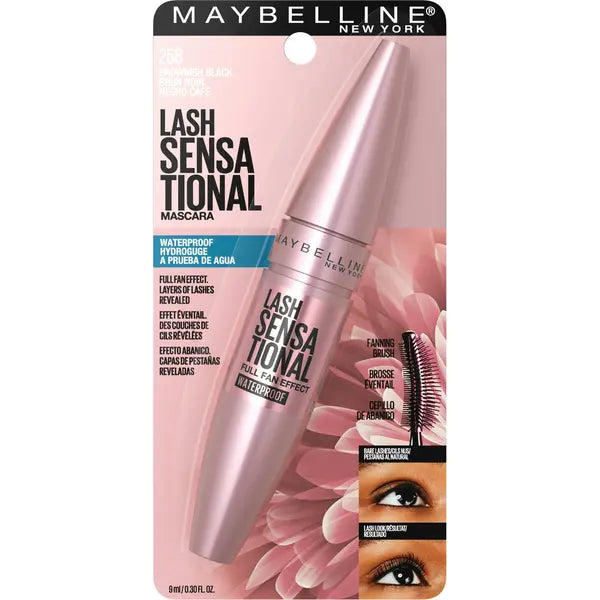Maybelline Lash Sensational Waterproof Mascara, Brownish Black