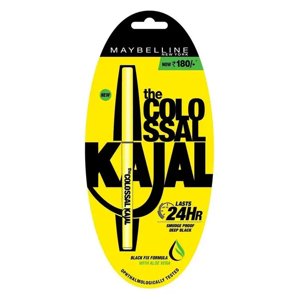Maybelline Colossal Kajal Eyeliner Pencil Black 10 G Deepest Black Smudge Proof