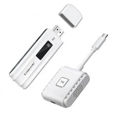 Lemorele P300 Wireless HDMI Transmitter & Receiver Kit – | USB-C + HDMI | 1080P@60Hz, 50m Range, 30ms Latency, PD Charging