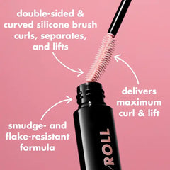 e.l.f. Lash 'N Roll Mascara, Pitch Black, 0.32oz