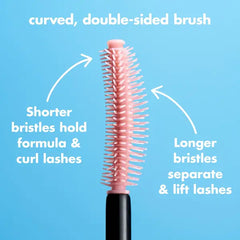 e.l.f. Lash 'N Roll Mascara, Pitch Black, 0.32oz