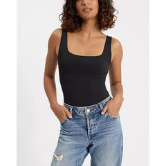 Express Body Contour High Compression Square Neck Tank