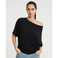 Express Crepe Off The Shoulder Short Sleeve Sweater