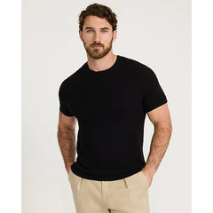 Express Textured Cotton Crew Neck Sweater T Shirt