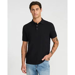 Express Textured Square Jacquard Cotton Blend Polo