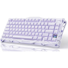 GravaStar Mercury K1 75% Wireless Mechanical Gaming Keyboard – Aluminum Alloy Exoskeleton, Hot-Swappable Gasket Mount, RGB Backlit