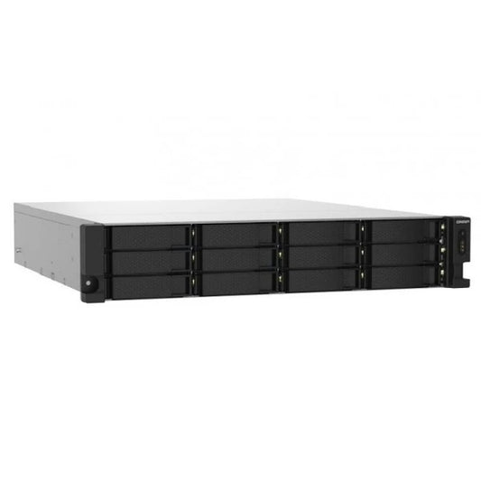 QNAP (TS-1232PXU-RP-4G) NAS Rack (2U) Ethernet LAN Black