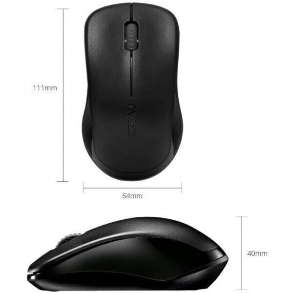 Rapoo 1620 Wireless Mouse - Black