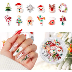 Modelones Cat Eye Gel Polish & Nail Art Set – 6 Color Holographic Glitter Kits, Magnetic Tools, and Holiday Gems – Christmas & Winter DIY