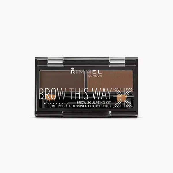 Rimmel London Brow This Way Eyebrow Sculpting Kit Dark Brown