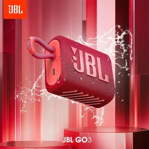 JBL Go 3 Portable Bluetooth Speaker Red