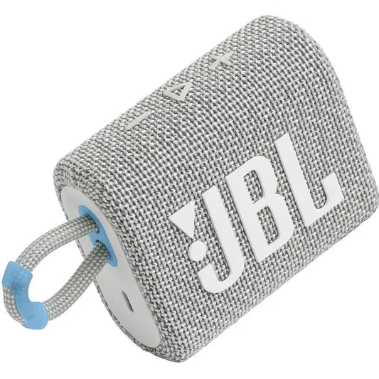 JBL Go 3 Eco Portable Bluetooth Speaker (JBLGO3ECOWHTAM) - White
