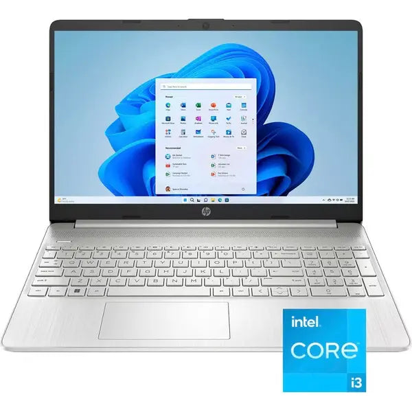 HP 15.6" Touch-Screen Laptop (12th Gen) Intel Core i3, 8GB RAM 128GB SSD - Natural Silver