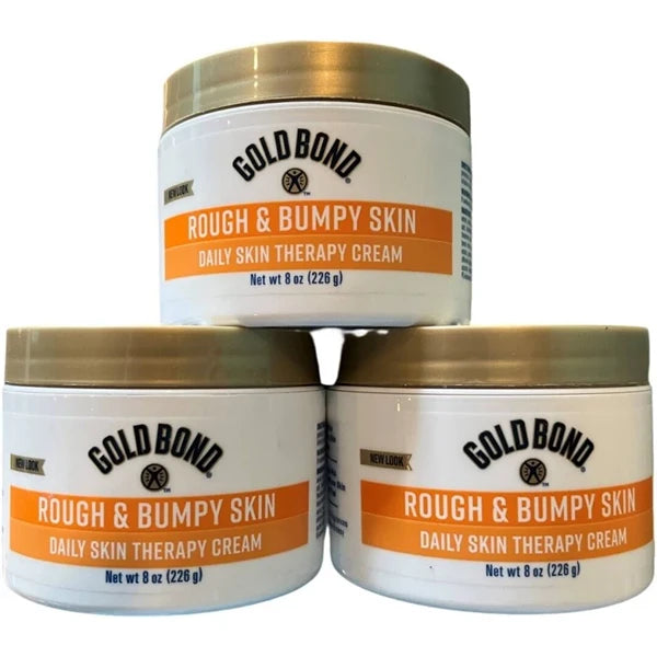 Gold Bond Ultimate Rough & Bumpy Skin Daily Therapy Cream 8 oz (Pack of 3)