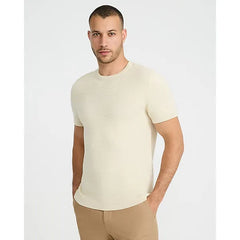 Express Textured Cotton Crew Neck Sweater T Shirt
