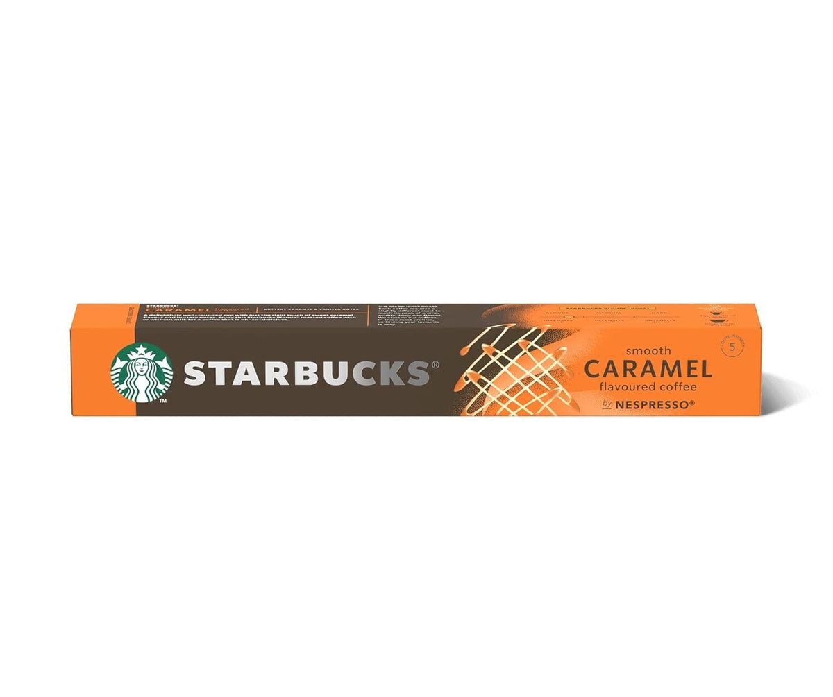 Starbucks By Nespresso Smooth Caramel Flavoured Coffee Blonde 10 Pods, 51G Capsule