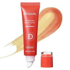 SPODARE Lip Glowy Balm Lip Gloss enriched with Shea Butter, Wolfberry Extract & Hyaluronic Acid Complex for Plumping Finish Light Weight Travel Size for Men and Women