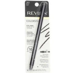 Pack of 2 - Revlon Color Stay Eyeliner Pencil, Black [201], 0.01 oz