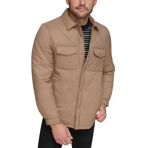 Men's Onion Quilted Shirt Jacket