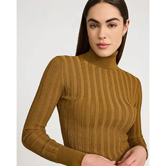 Express Fitted Silky Soft Textured Turtleneck Sweater