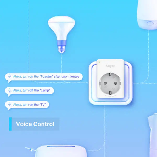Tp-Link Tapo P100 V1 2-Pack Mini Smart Wi-Fi Socket