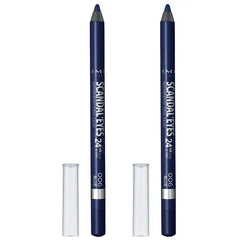 Rimmel Scandaleyes Waterproof Kohl Kajal Liner - Deep Blue, 0.04 oz. (2 Pack)