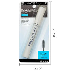 Maybelline Full 'N Soft Waterproof Mascara, Very Black, 1 Count