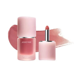 Joocyee Multi-Purpose Lip & Cheek Cream | Natural Matte Lip Clay with Precision Brush, Peony-Infused Hydrating Cream Blush, Smooth & Non-Sticky Finish