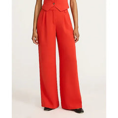 Express Signature Crepe High Waisted Relaxed Trouser