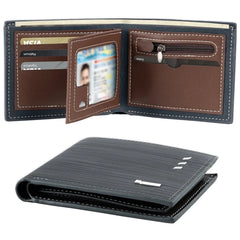 Cshidworld RFID Bifold Wallet for Men - Slim Minimalist Design with 7 Card Slots & ID Window