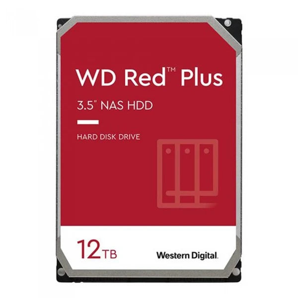 WD Red Plus 12TB WD120EFBX NAS Hard Drive 3.5"