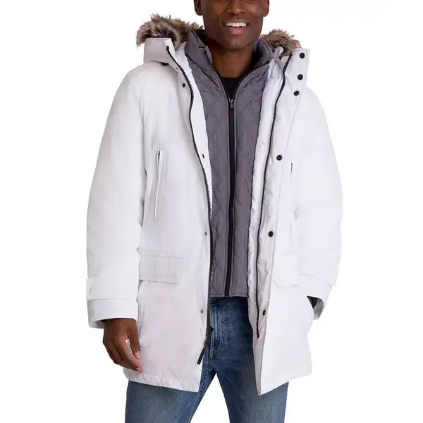 Michael Kors Men's Hooded Bib Snorkel Parka